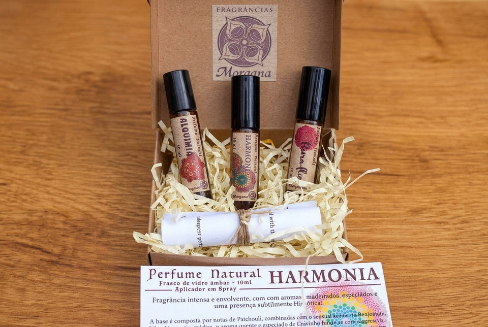 Caixa prenda com 3 Perfumes (3x10ml)